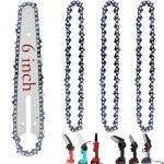6-Inch Mini Chainsaw Replacement Chain and Bar Set