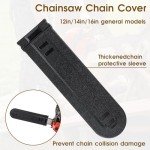 40.6 cm Chainsaw Bar Protective Cover - Black