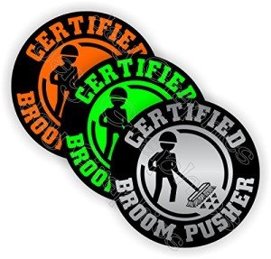 Funny Hard Hat Stickers for Chainsaw Enthusiasts