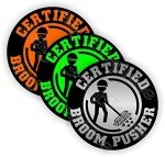 Funny Hard Hat Stickers for Chainsaw Enthusiasts