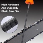 Chainsaw File Set with Plastic Handle - 3 Pieces