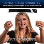 Black Safety Face Shields - Ultra Clear Protection (Pack of 4)
