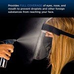 Black Safety Face Shields - Ultra Clear Protection (Pack of 4)
