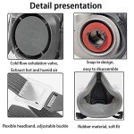 Reusable Respirator Mask with Safety Glasses and Filters