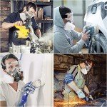 Reusable Respirator Mask with Safety Glasses and Filters