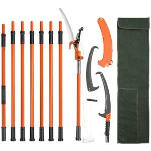 VEVOR Extendable Manual Pole Saw for Tree Pruning