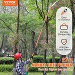 VEVOR Extendable Manual Pole Saw for Tree Pruning
