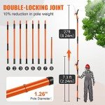 VEVOR Extendable Manual Pole Saw for Tree Pruning