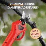 SOARFLY Wireless Electric Pruning Shears, 30mm Cut