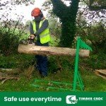 Adjustable Steel Chainsaw Log Support Stand
