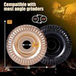 BLEKOO Wood Carving Disc Set for Angle Grinders