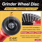 4" Wood Carving Disc for Angle Grinders