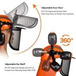 SAFYEAR Adjustable Chainsaw Safety Helmet with Accessories