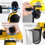 NEIKO Forestry Helmet with Face Shield & Earmuffs