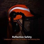 SAFYEAR Adjustable Chainsaw Safety Helmet with Accessories