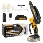 EVONIC 6-Inch Cordless Mini Chainsaw for Gardening