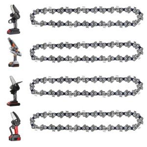 4-Pack 6-Inch Chainsaw Replacement Chains