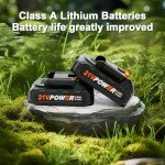 6-Inch Cordless Mini Chainsaw with Batteries & Chains