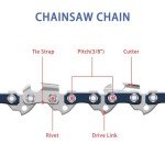 O-CONN 8-Inch Chainsaw Replacement Chain - 4 Pack