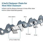 Bularie 8 Inch Chainsaw Chain Replacement - 2 Pack