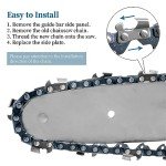 Bularie 8 Inch Chainsaw Chain Replacement - 2 Pack