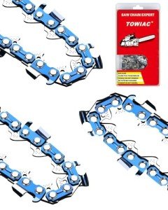 8" Chainsaw Chain 3-Pack, Low Profile 33 Links