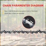 Chainsaw Guide Bar and Chain Combo, 20.3cm