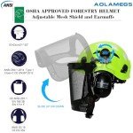 Aolamegs Chainsaw Safety Helmet with Face Shield