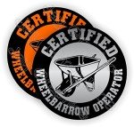 Funny Hard Hat Stickers for Chain Saw Operators