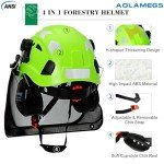 Aolamegs Chainsaw Safety Helmet with Face Shield