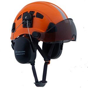 LOHASPRO Arborist Safety Helmet with Visor and Earmuffs