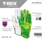 Cut-Resistant Hi-Vis Impact Gloves for Chainsaw Use