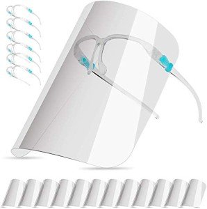 Anti-Fog Clear Safety Visors with Frames