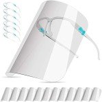 Anti-Fog Clear Safety Visors with Frames