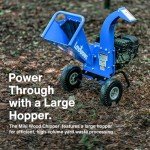 Landworks 7HP Mini Wood Chipper Shredder Mulcher