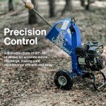 Landworks 7HP Mini Wood Chipper Shredder Mulcher