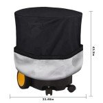 Vkinman Heavy-Duty Waterproof Wood Chipper Cover 33"x45