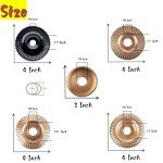 5-Piece Wood Carving Disc Set for Angle Grinders