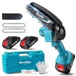 4-inch Cordless Mini Chainsaw with Auto-Oil System