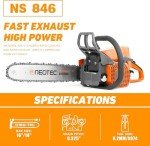 NEOTEC 45.4cc Gas Chainsaw with 16" Bar