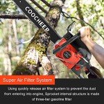 COOCHEER 62CC 20-Inch Gas Chainsaw with Tools