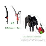 26Ft Extendable Manual Tree Pole Saw Pruner
