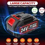 RLSOO 6-Inch Mini Chainsaw Battery 24V 1500mAh