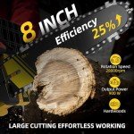 Cordless Mini Chainsaw with 2 Batteries and Case