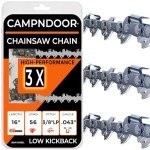 16'' Low Kickback Chainsaw Chain - 3 Pack