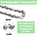 Mini Chainsaw Chain Replacement - 5PCS Set