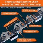 16'' Low Kickback Chainsaw Chain - 3 Pack