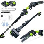V-MODEST 2-in-1 Cordless Pole Chainsaw Combo