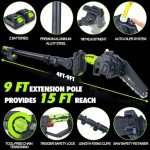 V-MODEST 2-in-1 Cordless Pole Chainsaw Combo