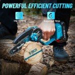 Seesii PS610 Cordless Pole Saw & Mini Chainsaw